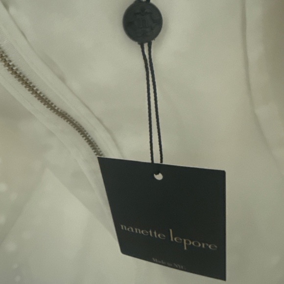 Nanette Lepore Hook, Line, Sinker Lace Cold Shoulder Top Size 8 NWT OTHER - Picture 10 of 13